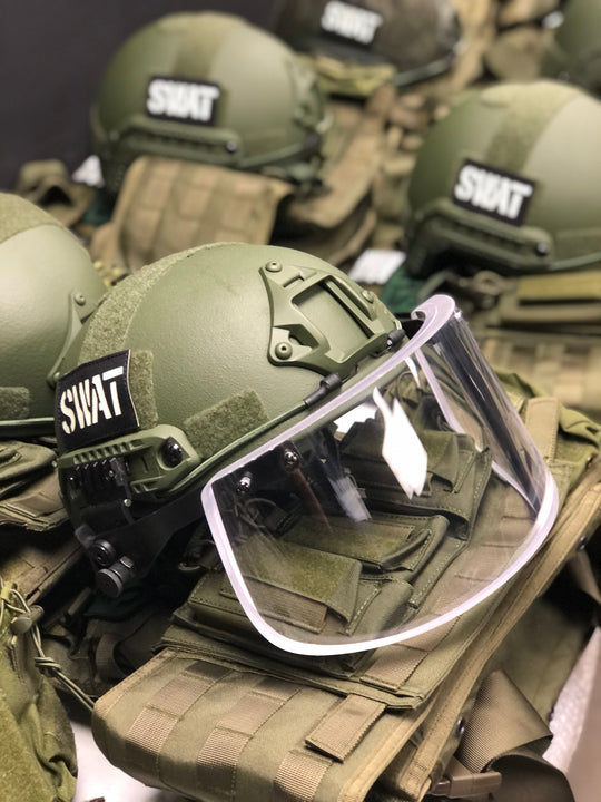 Ballistic Glass Face Shield Level IIIA