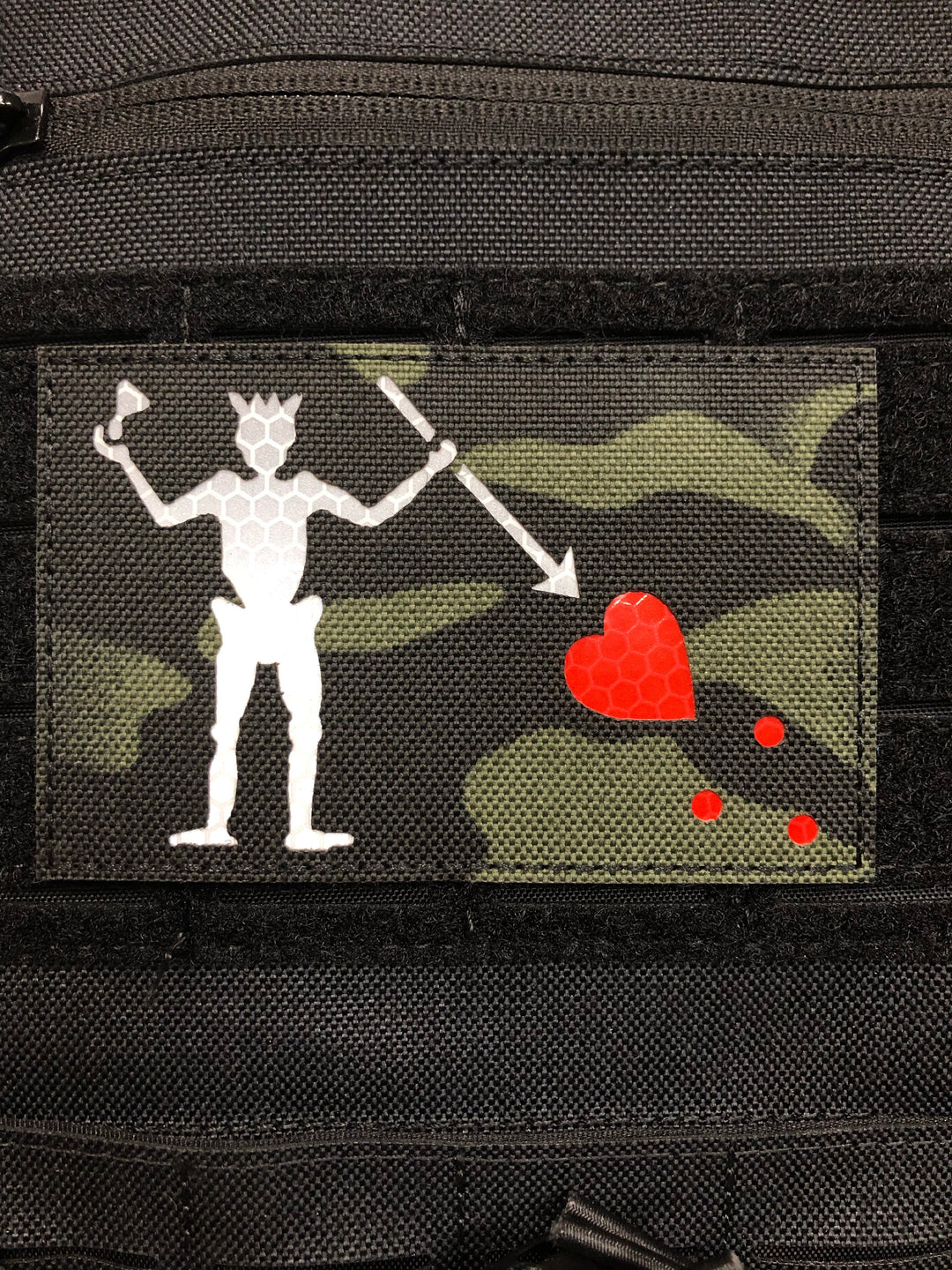 Blackbeard Flag Patch Glow in the Dark Reflective