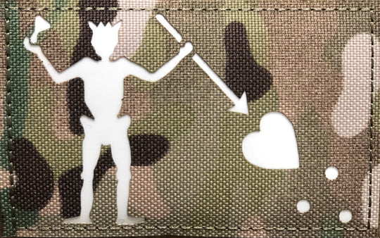 Blackbeard Flag Patch Glow in the Dark Reflective