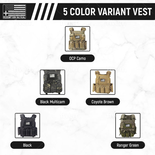 Redemption Tactical Crusader 2.0® Armore Kit - Lightweight Level IV Plates + Plate Carrier - Full Kit