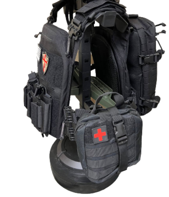 Crusader 2.0 XL Armor Kit: Plate Carrier + Lightweight Level IV Plates + Plate Carrier Bag + Medic Pouch - FULL KIT
