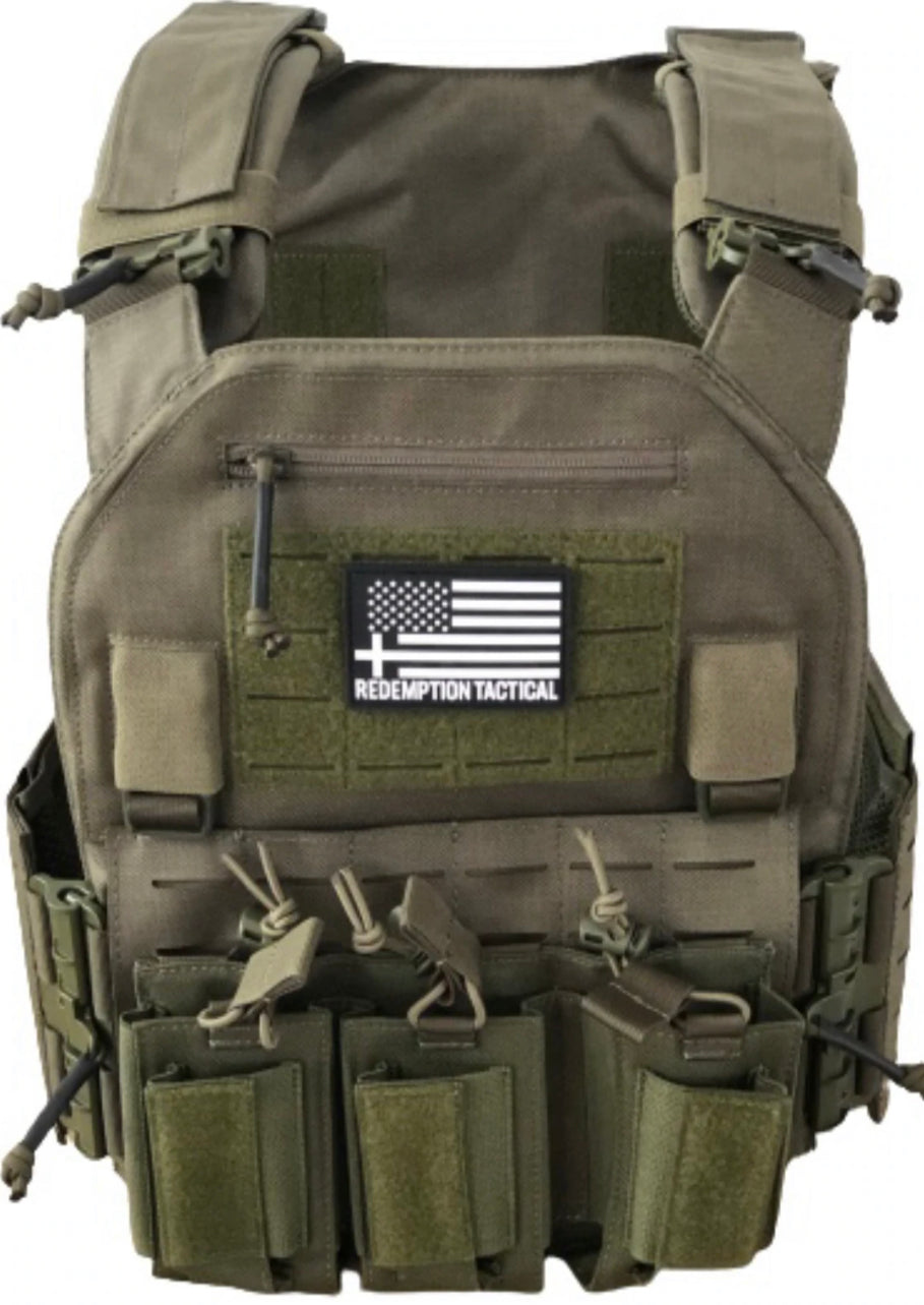 Redemption Tactical Crusader 2.0® V4 - Lightweight Level IV Plates + Level III PE Side Plates + Carrier + Mag Pouches - Full Kit