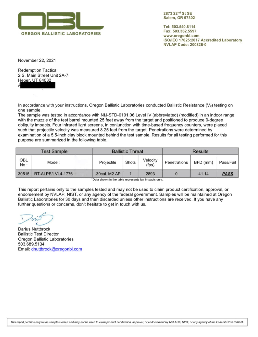 Ballistic Plates Level III