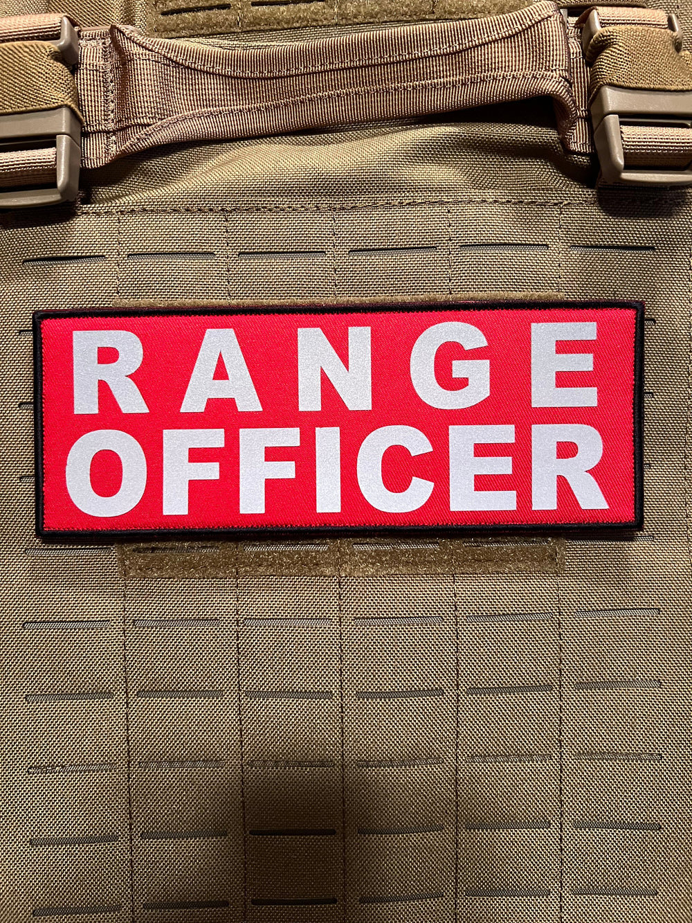 Pair of RANGE OFFICER Patches - Pair of Reflective w/ Hook and Loop