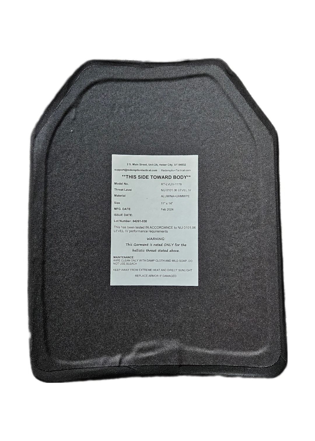 Redemption Tactical Big Boy Crusader 2.0: Level IV Plates + Carrier