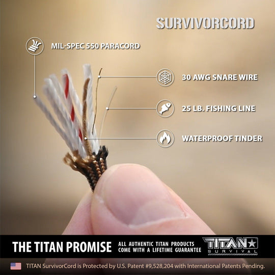 TITAN Survival: SurvivorCord | REFLECTIVE-ORANGE