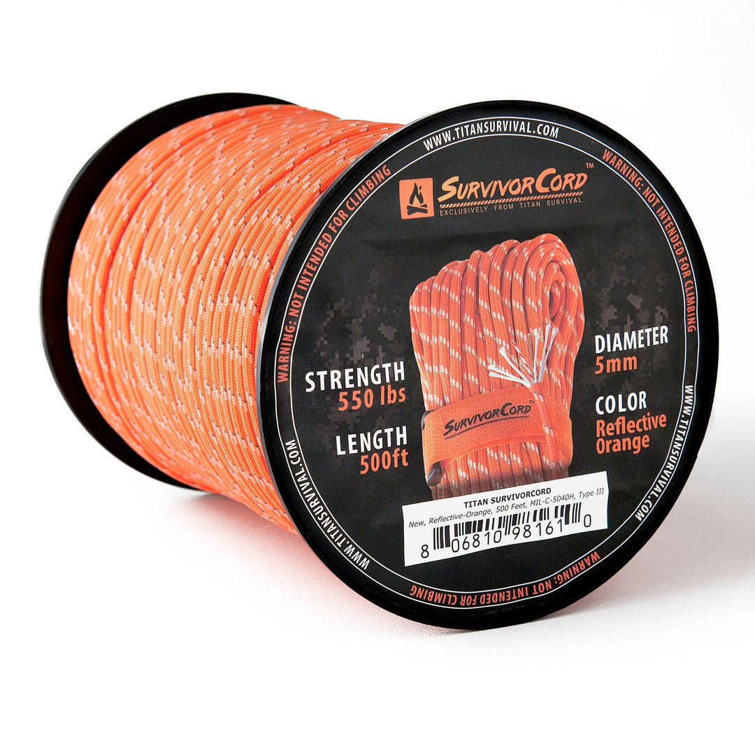 TITAN Survival: SurvivorCord | REFLECTIVE-ORANGE