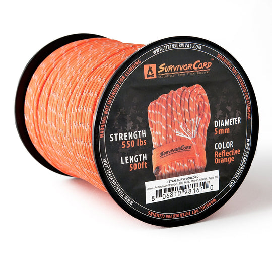 TITAN Survival: SurvivorCord | REFLECTIVE-ORANGE