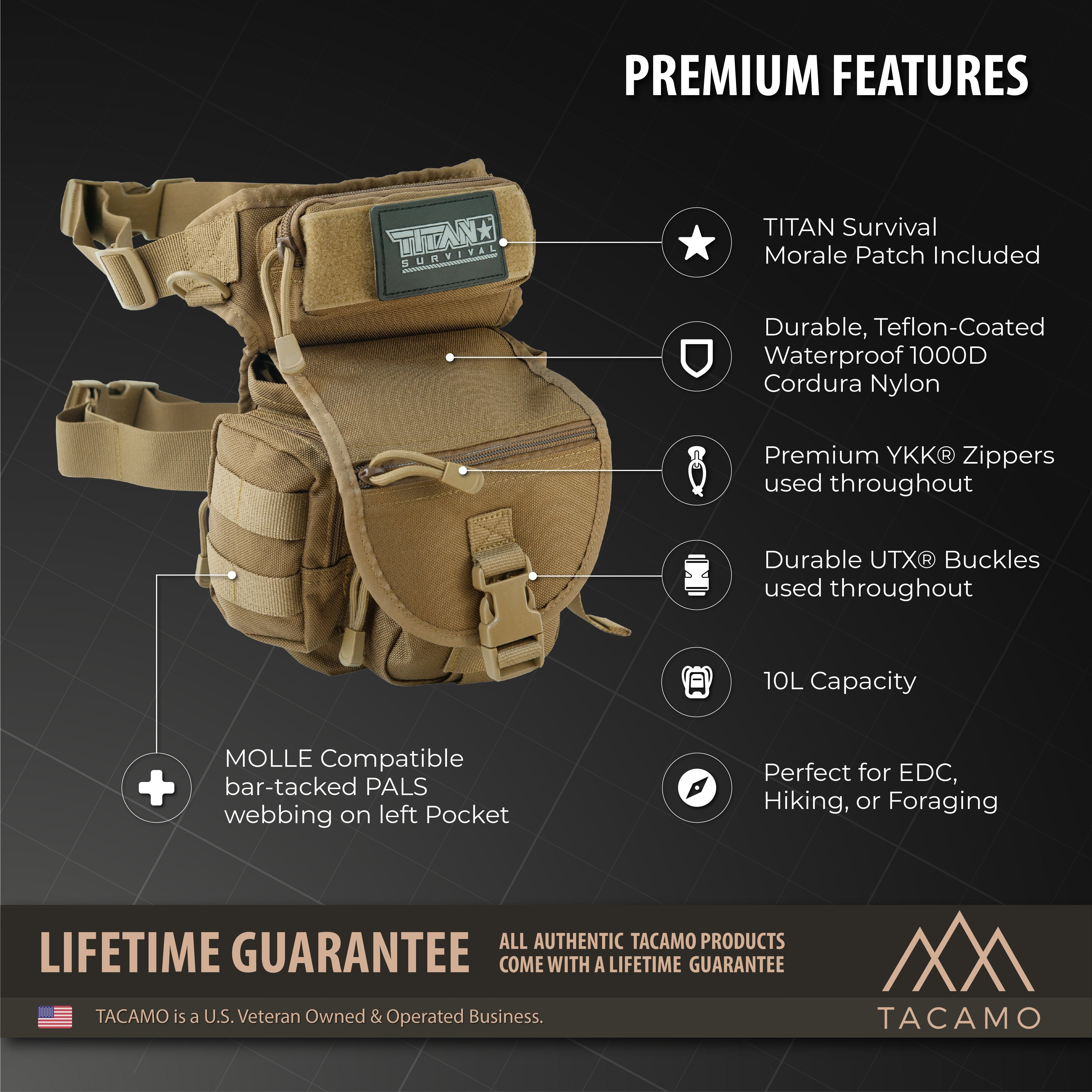 TITAN Survival: HB10 10L Tactical Drop Leg Bag – Apex Outlander™ LLC