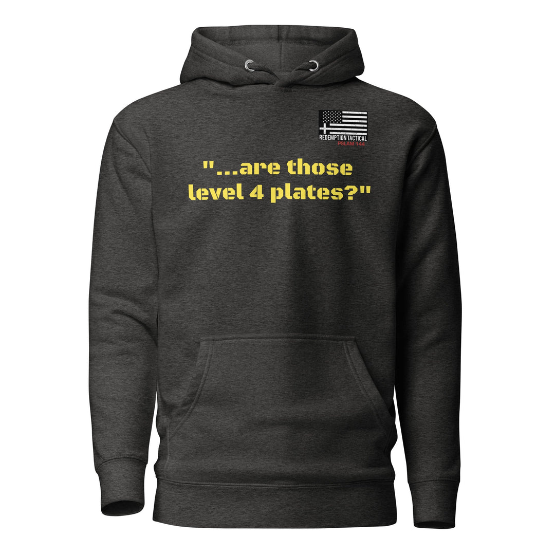 'Are those Level IV Plates?' Hoodie