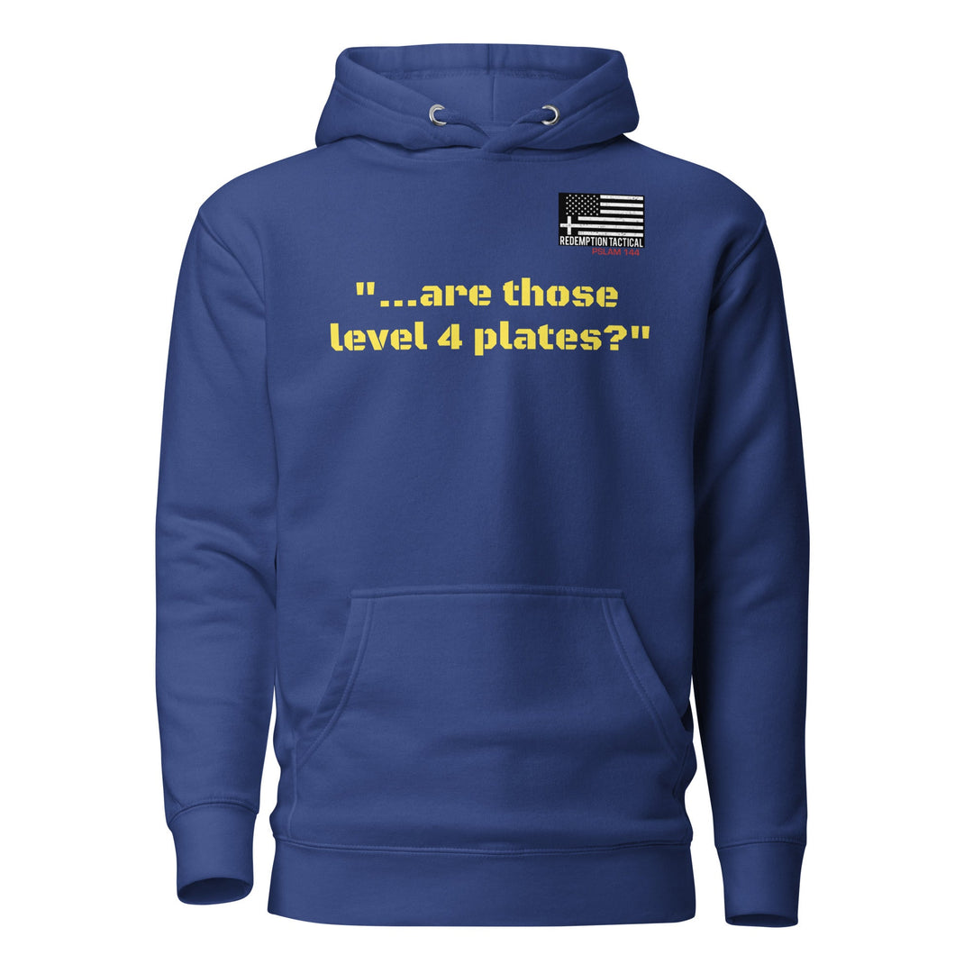 'Are those Level IV Plates?' Hoodie